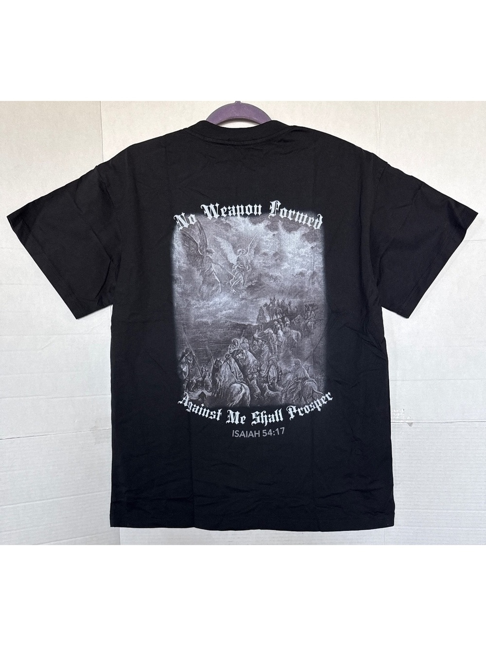 Saint Kaizen Black Cotton Graphic T-Shirt Size S
